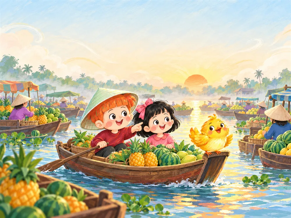 Trang truyện: chợ nổi Cái Răng