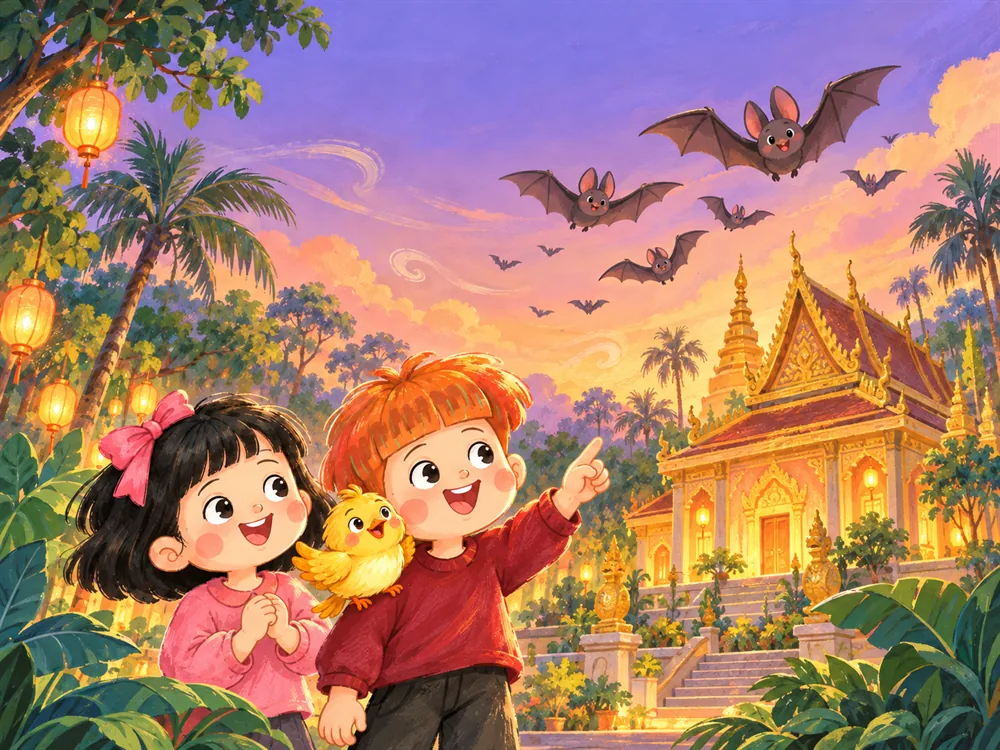 Trang truyện: chùa Dơi lúc hoàng hôn